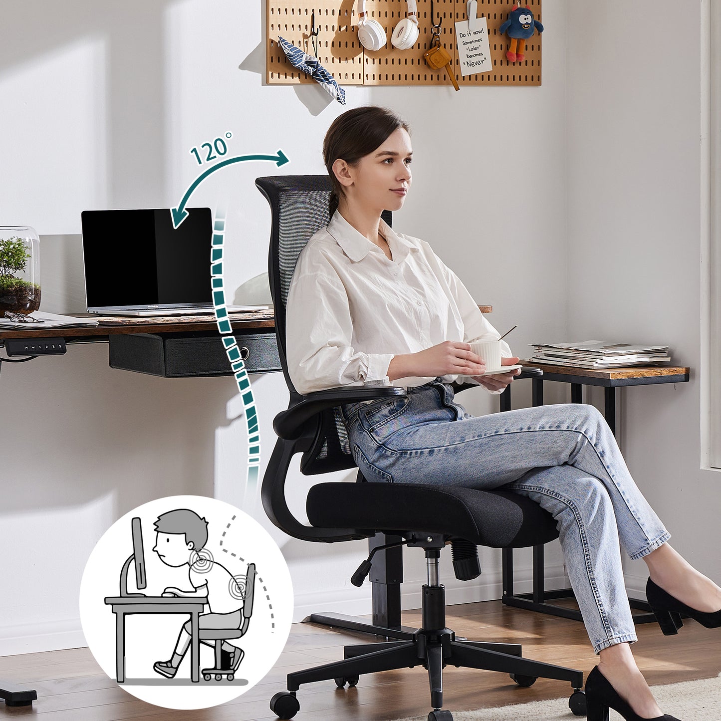 Ergonomic Mesh Computer Chair – Breathable & Adjustable Office Chair
