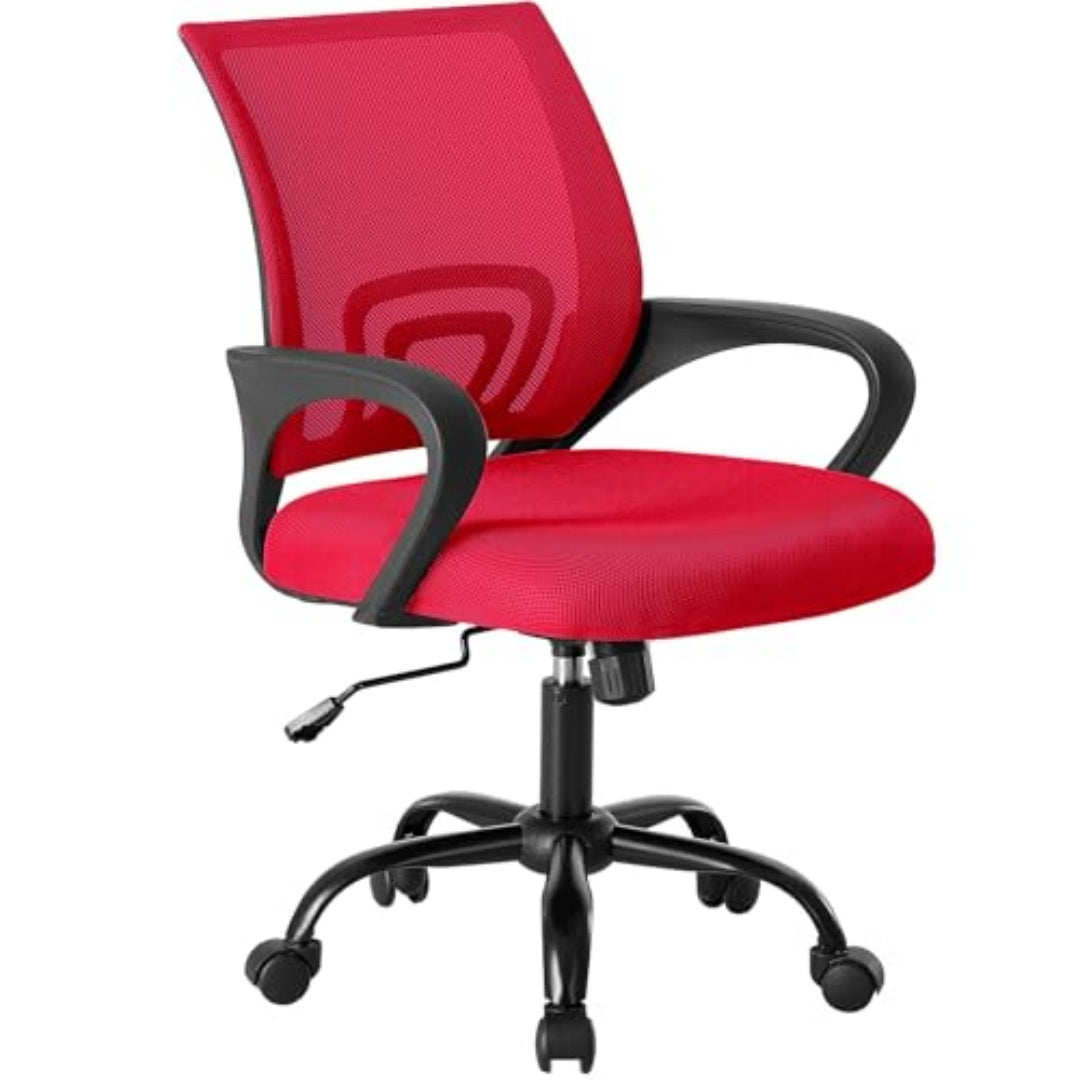 Modern ergonomic office chair with memory foam cushion - work from home back support
