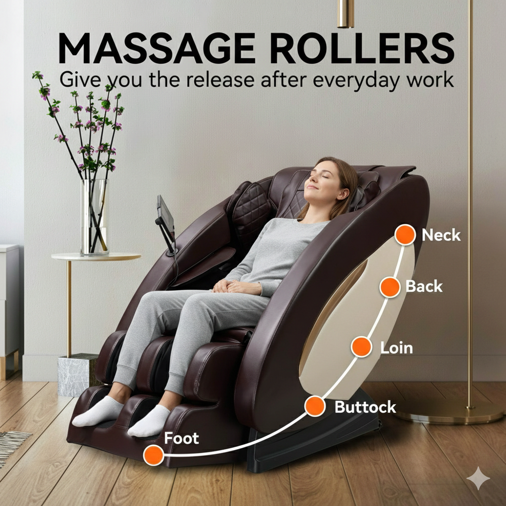 ErgoChair Pro - Ergonomic Office Chair with Massage & Lumbar Heat