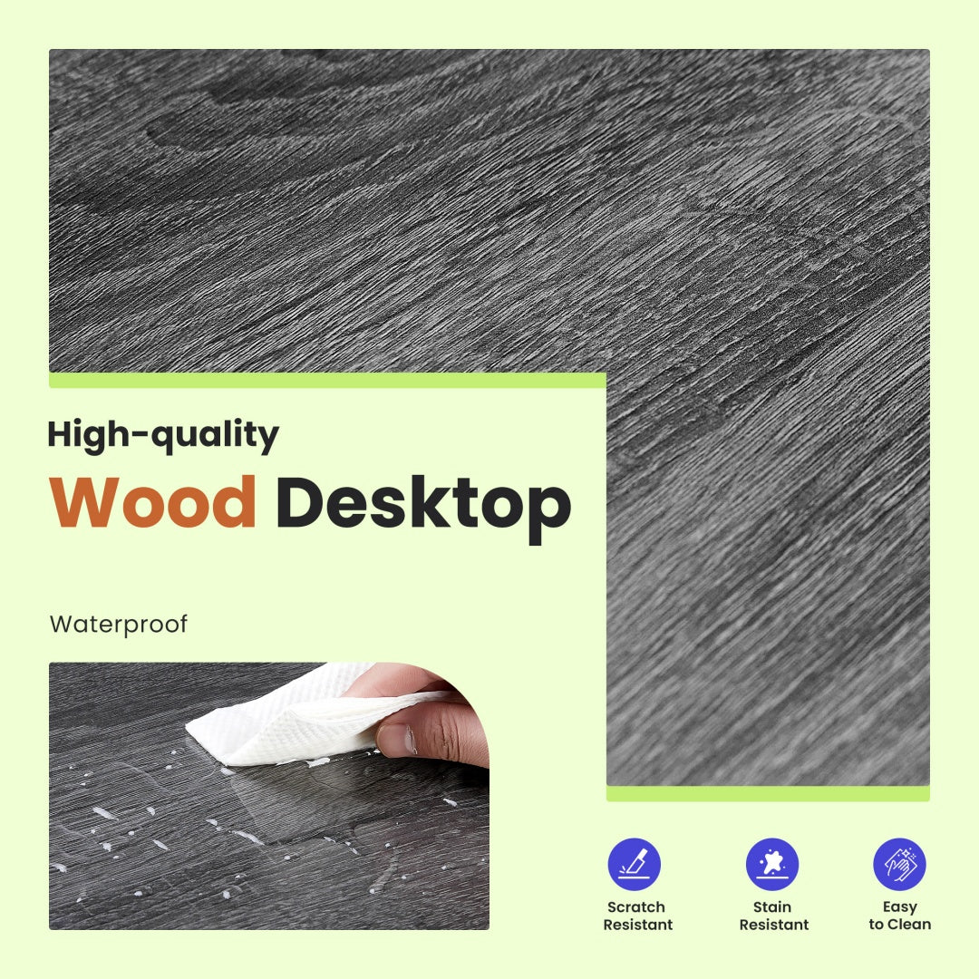 49-Inch L-Shaped Desk – Gray | Corner Gaming & Home Office Desk