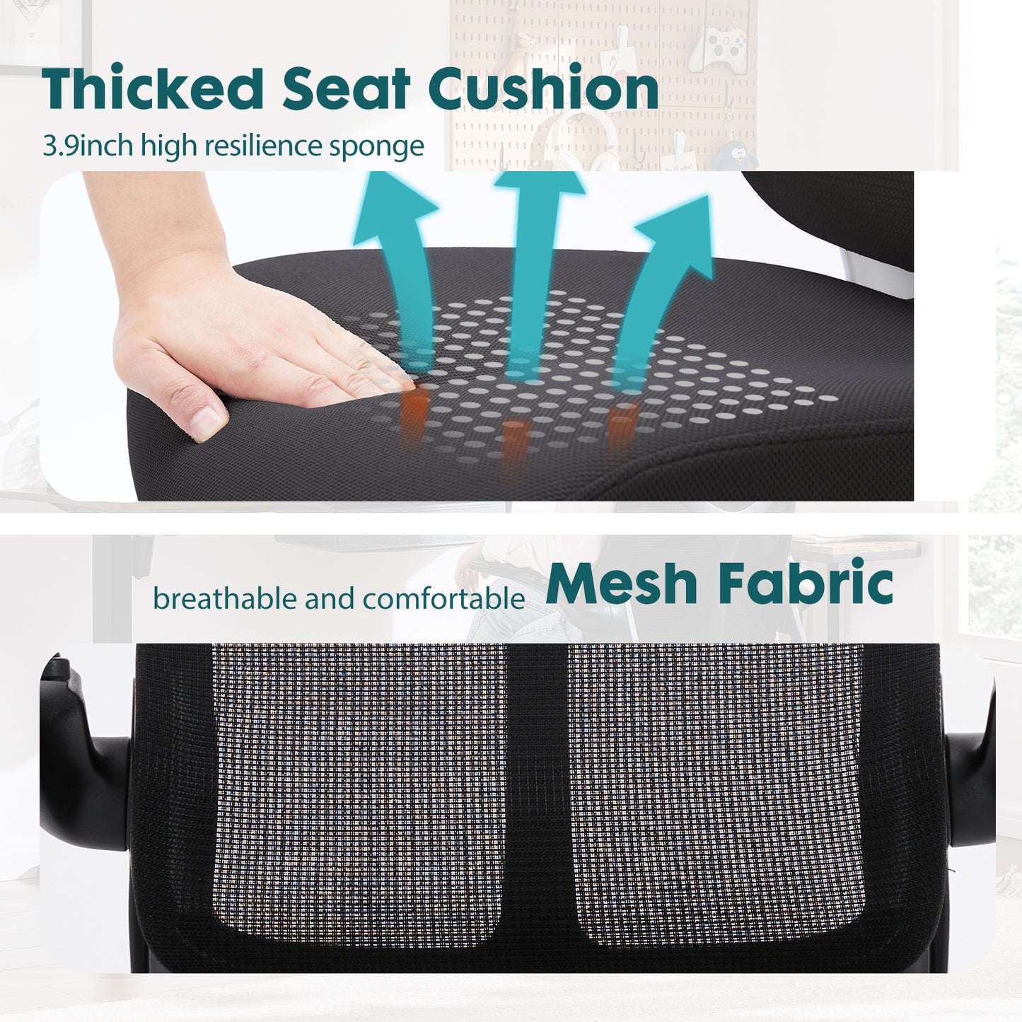 Ergonomic Mesh Computer Chair – Breathable & Adjustable Office Chair