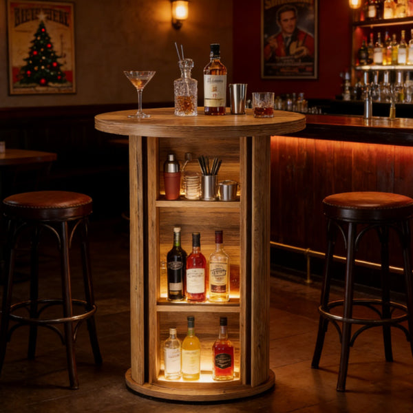 Bar Table – 3-Tier Storage for Home & Gatherings